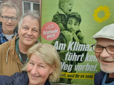 Foto der Mitmachenden am Haustürwahlkampf in Lohe-Richelshof