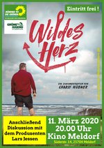 Plakat Filmabend "Wildes Herz" am 11. März 2020 im Kino in Meldorf