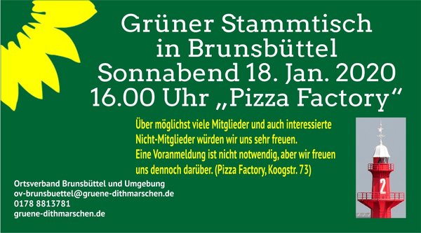 Grüner Stammtisch in Brunsbüttel