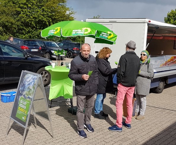 Infostand in Albersdorf