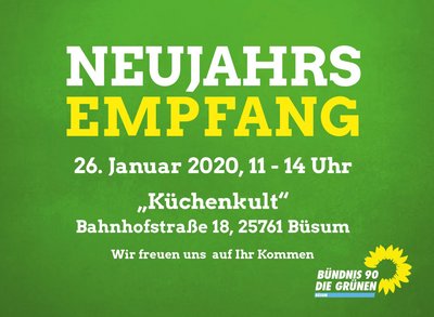 Grüner Neujahrsempfang in Busum mit Daten