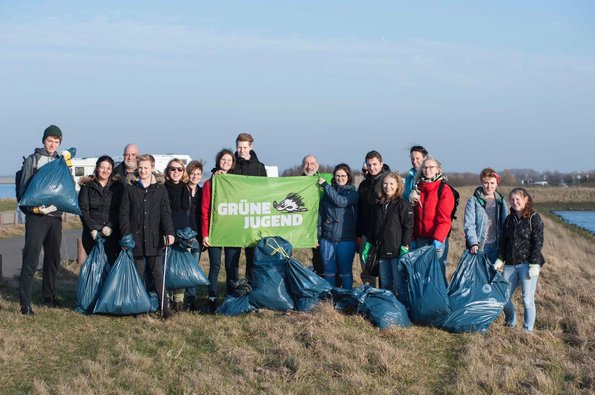 17. Februar 2019 Sammelaktion der Grünen Jugend Dithmarschen