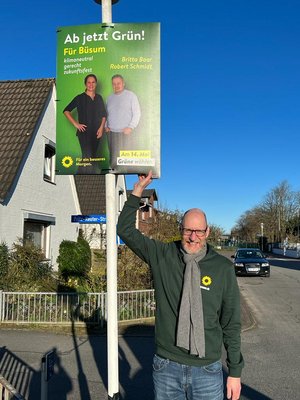 Plakate aufhängen in Büsum