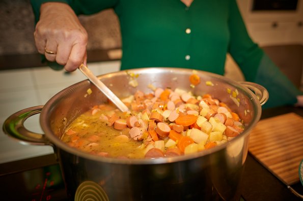 Neujahrsaempgang OV Büsum - Bild Kartoffelsuppe