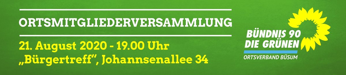 OMV OV Büsum am 21. August 2020 um 19.00 Uhr im Bürgertreff