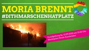12. September 2020 um 15.00 Uhr Kundgebung in Heide: "Dithmarschen hat Platz!"