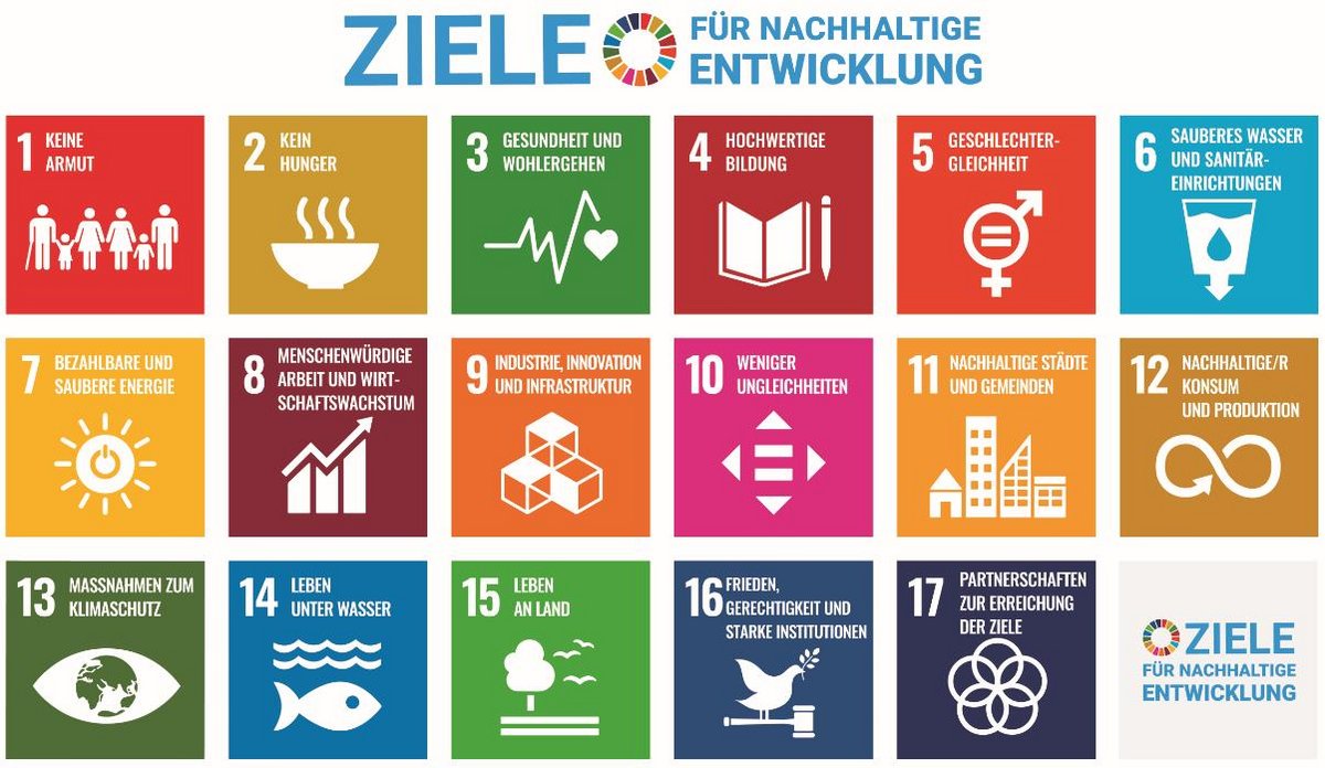 Bild mit den 17 UN-Zielen