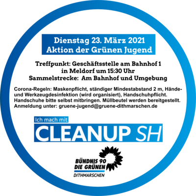 23. März 2021 - 15.30 Cleanup in Meldorf Am Bahnhof 1