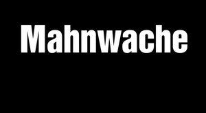 Bild mit Text Mahnwache