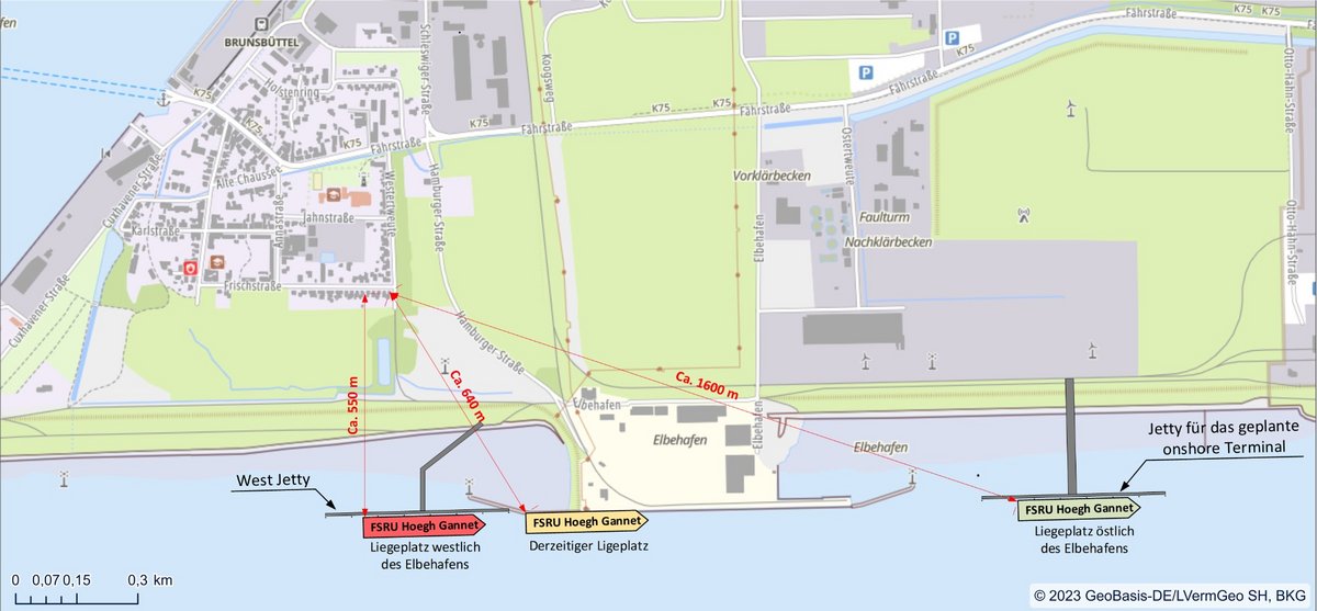 Lageplan Elbehafen Brunsbüttel - LPT-Antrag