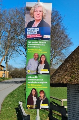 Plakate in Wesseln