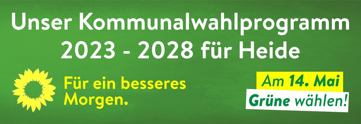 Kommunalwahlprogramm 2023 für Heide zum PDF-Download